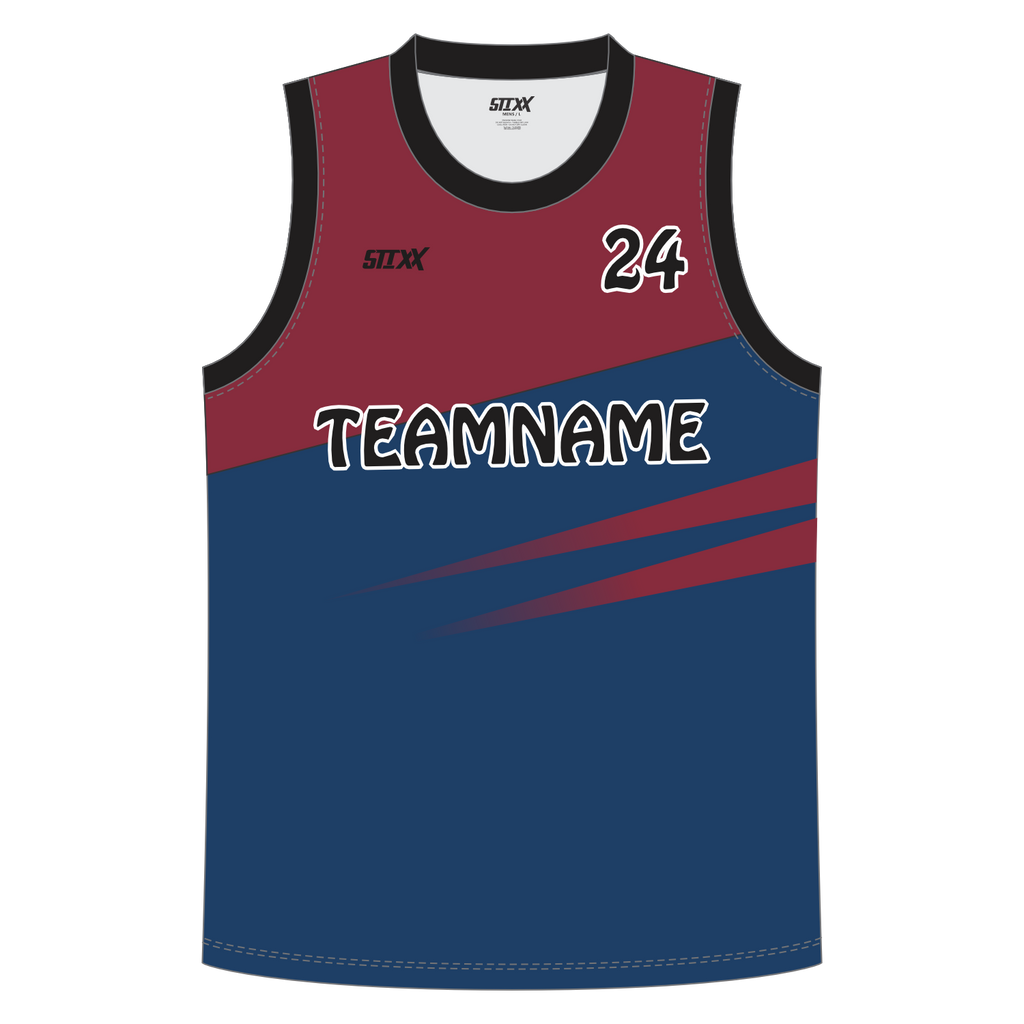 CUSTOM REVERSIBLE V-NECK BASKETBALL JERSEYS