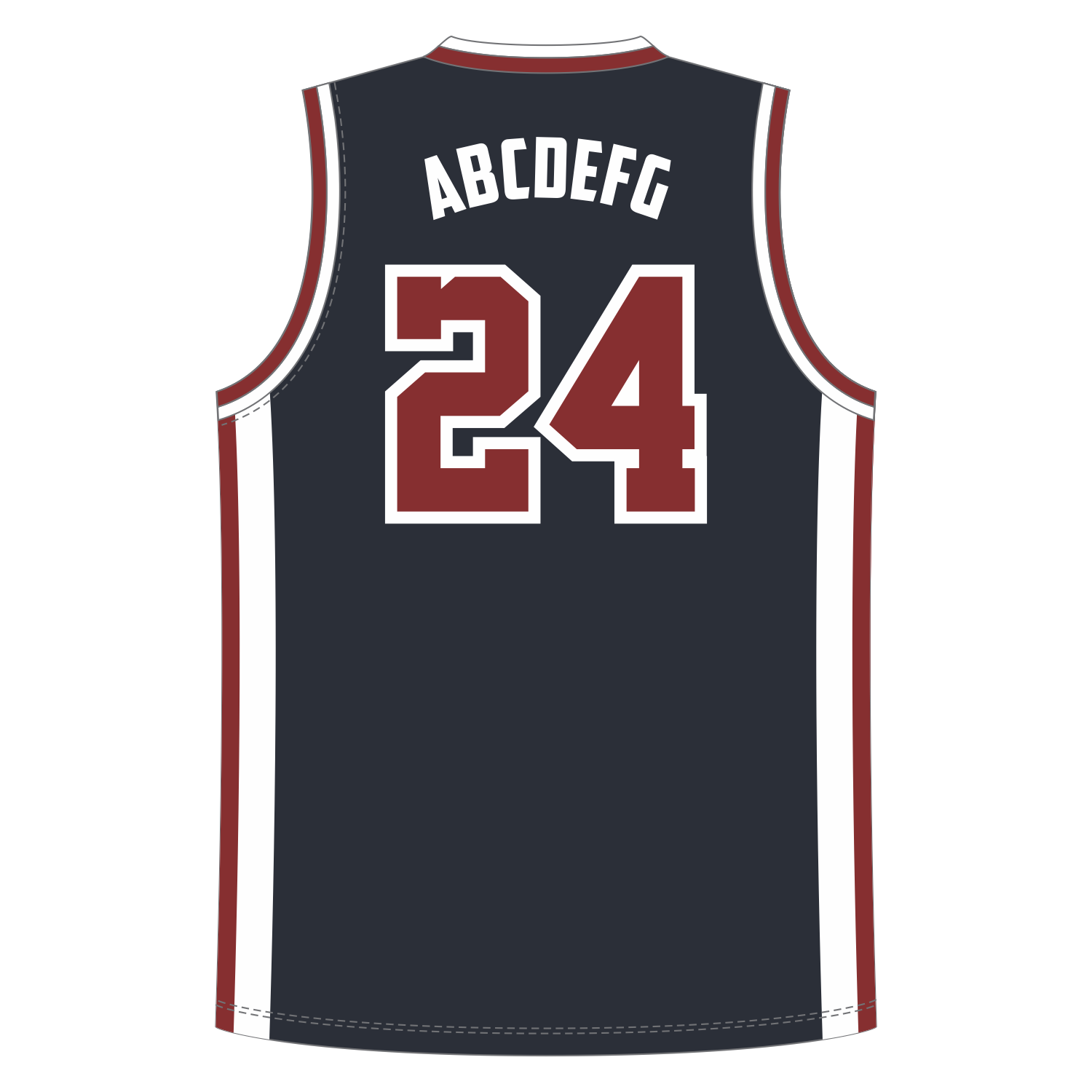 CUSTOM V-NECK BASKETBALL JERSEYS