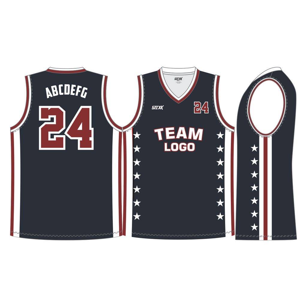 CUSTOM V-NECK BASKETBALL JERSEYS