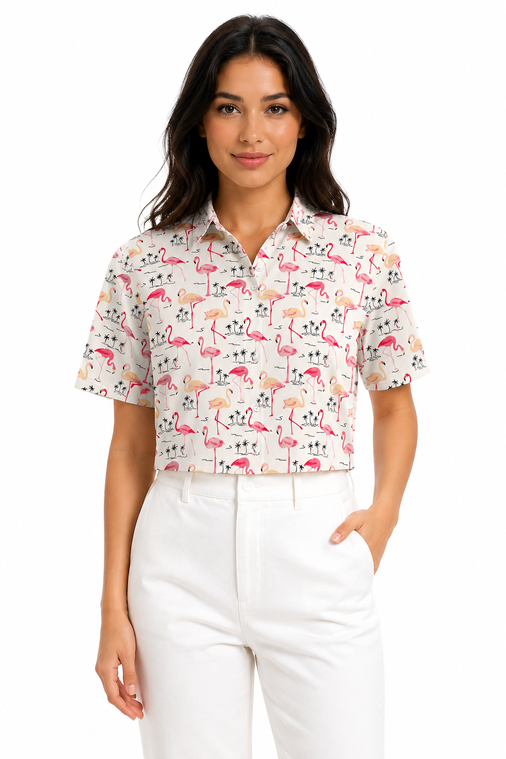 WHITE BUTTON DOWN WOMENS