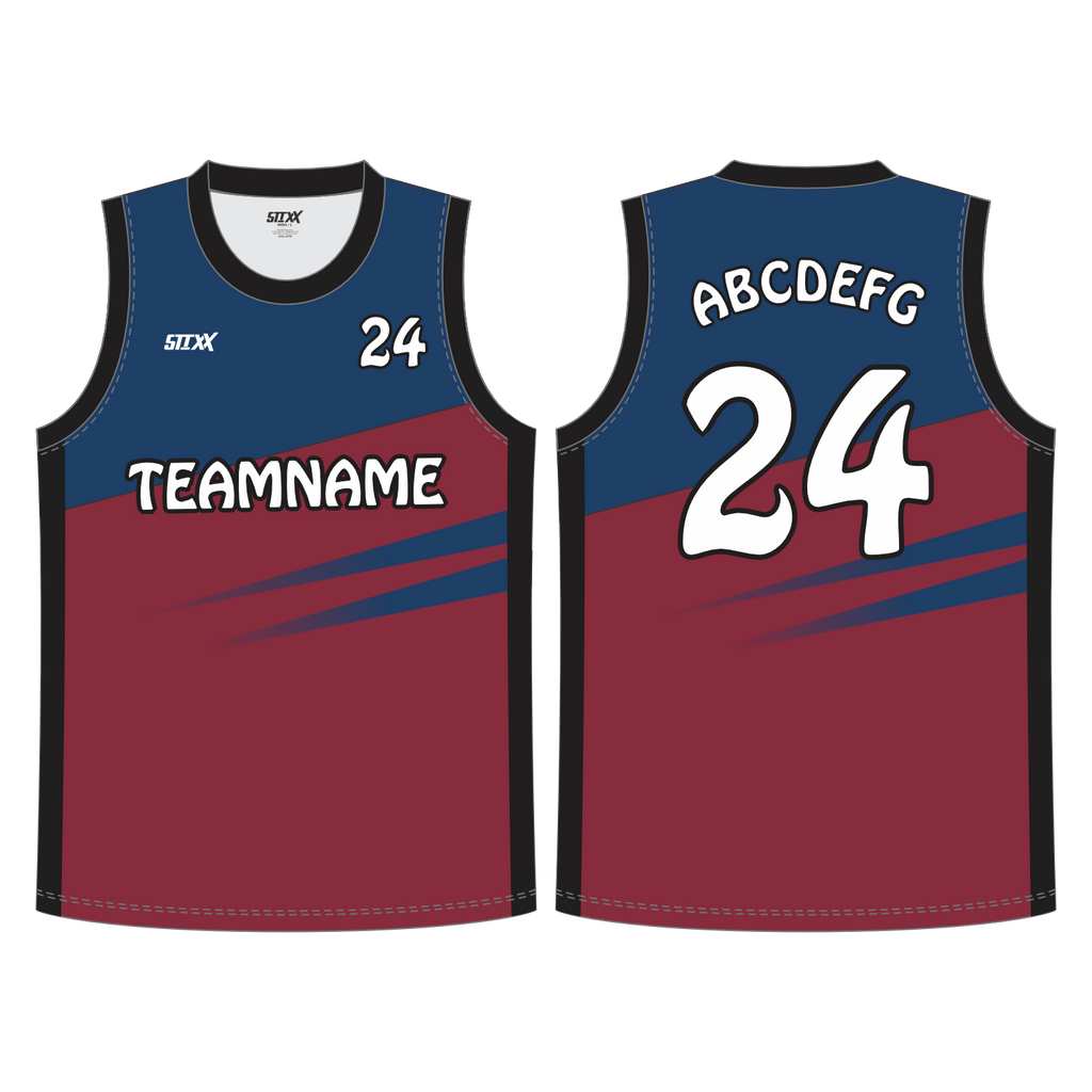 CUSTOM REVERSIBLE V-NECK BASKETBALL JERSEYS