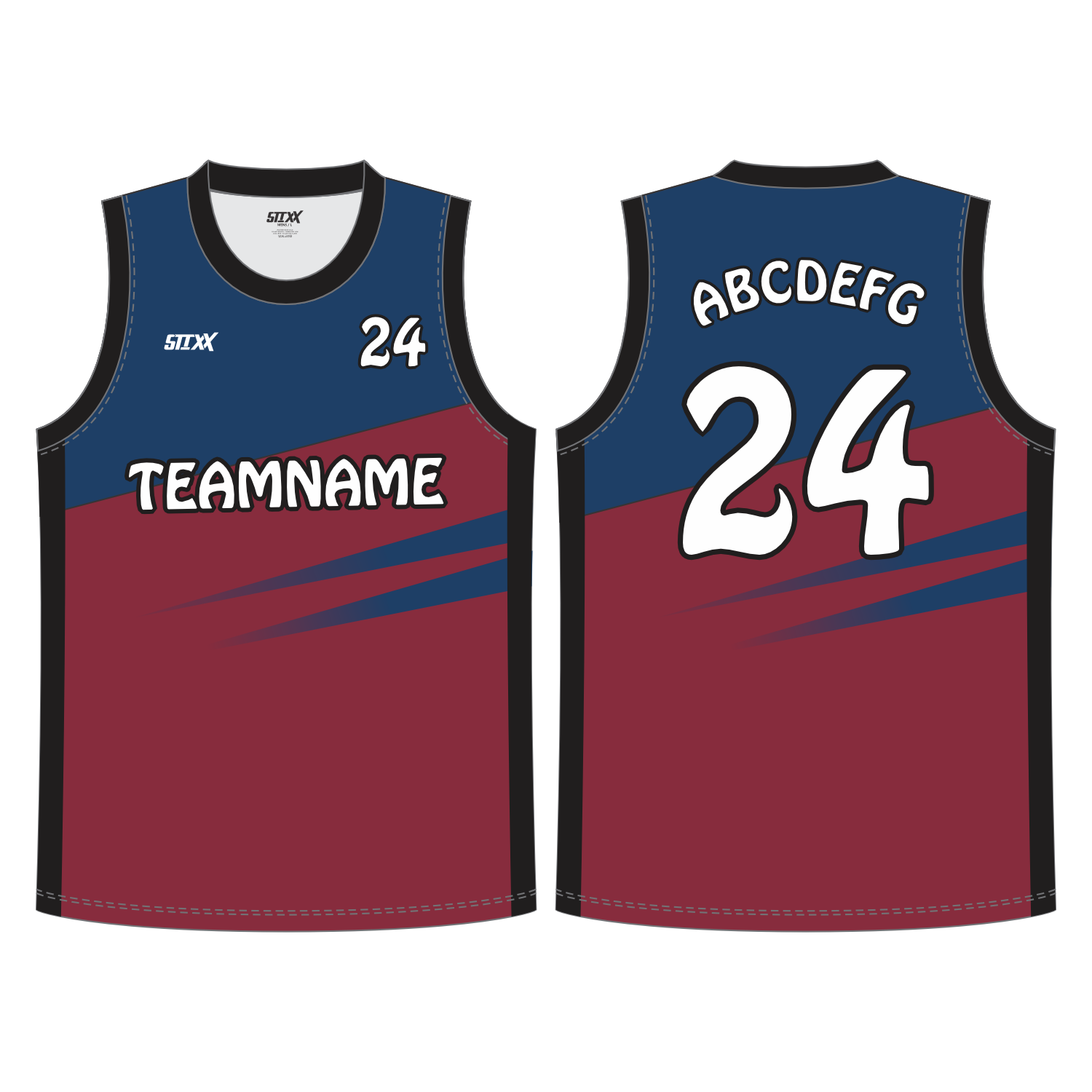 CUSTOM REVERSIBLE V-NECK BASKETBALL JERSEYS