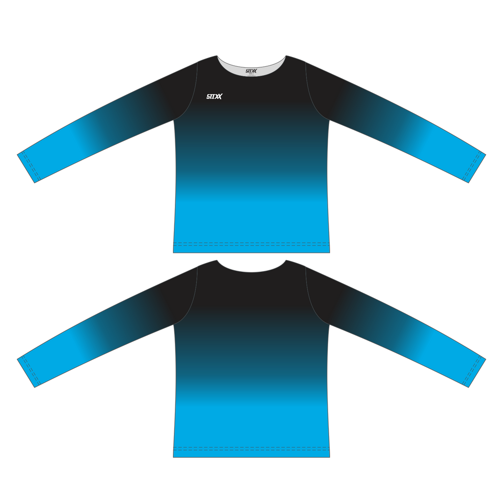 Custom Long Sleeved Crew Neck Cheerleading Shells
