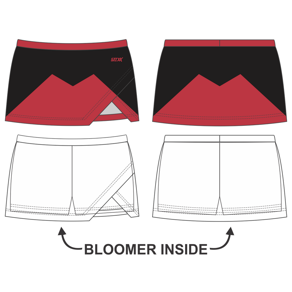 Custom Crossover Vent Cheerleading Skorts