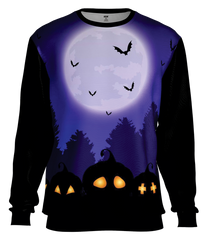 Halloween Moon House Sweat Shirt
