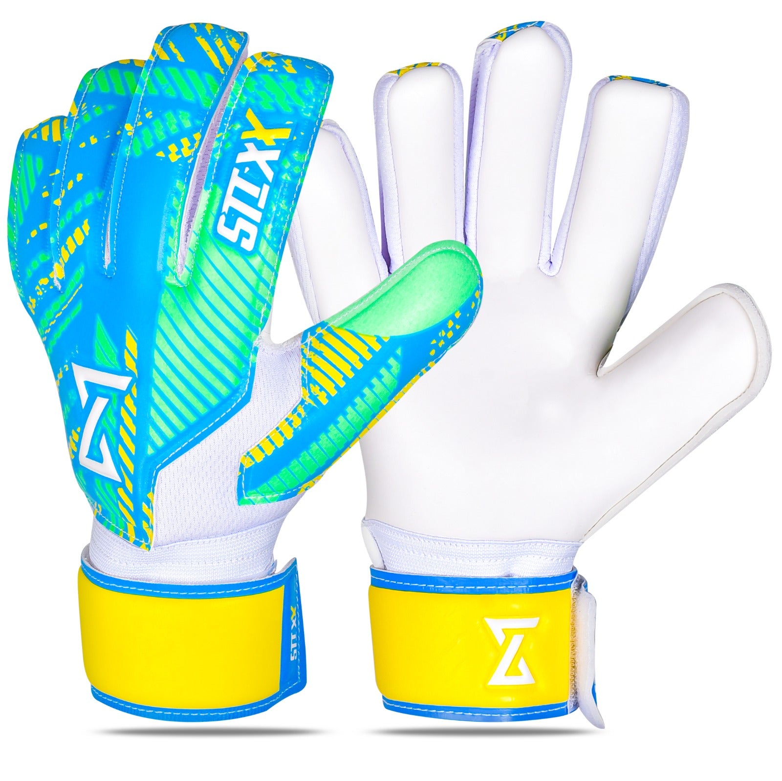 STIXX Goalie Gloves Youth Kids - Soccer Goalie Gloves with Anti Slip Strong Grip