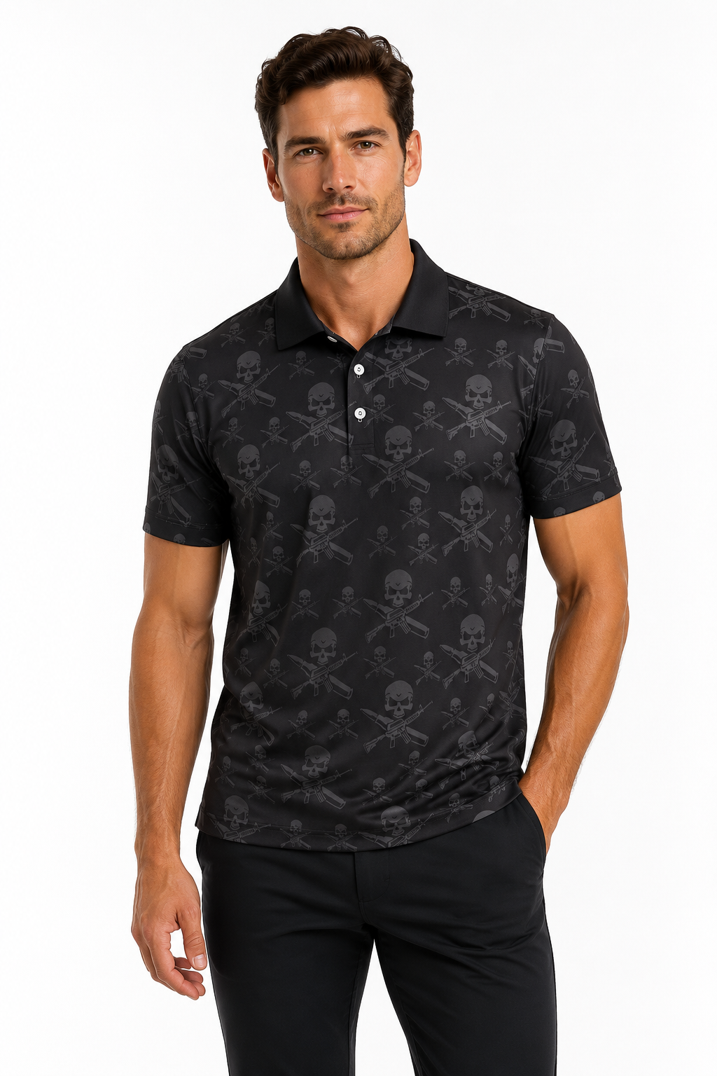 BKL SKULL GOLF POLO