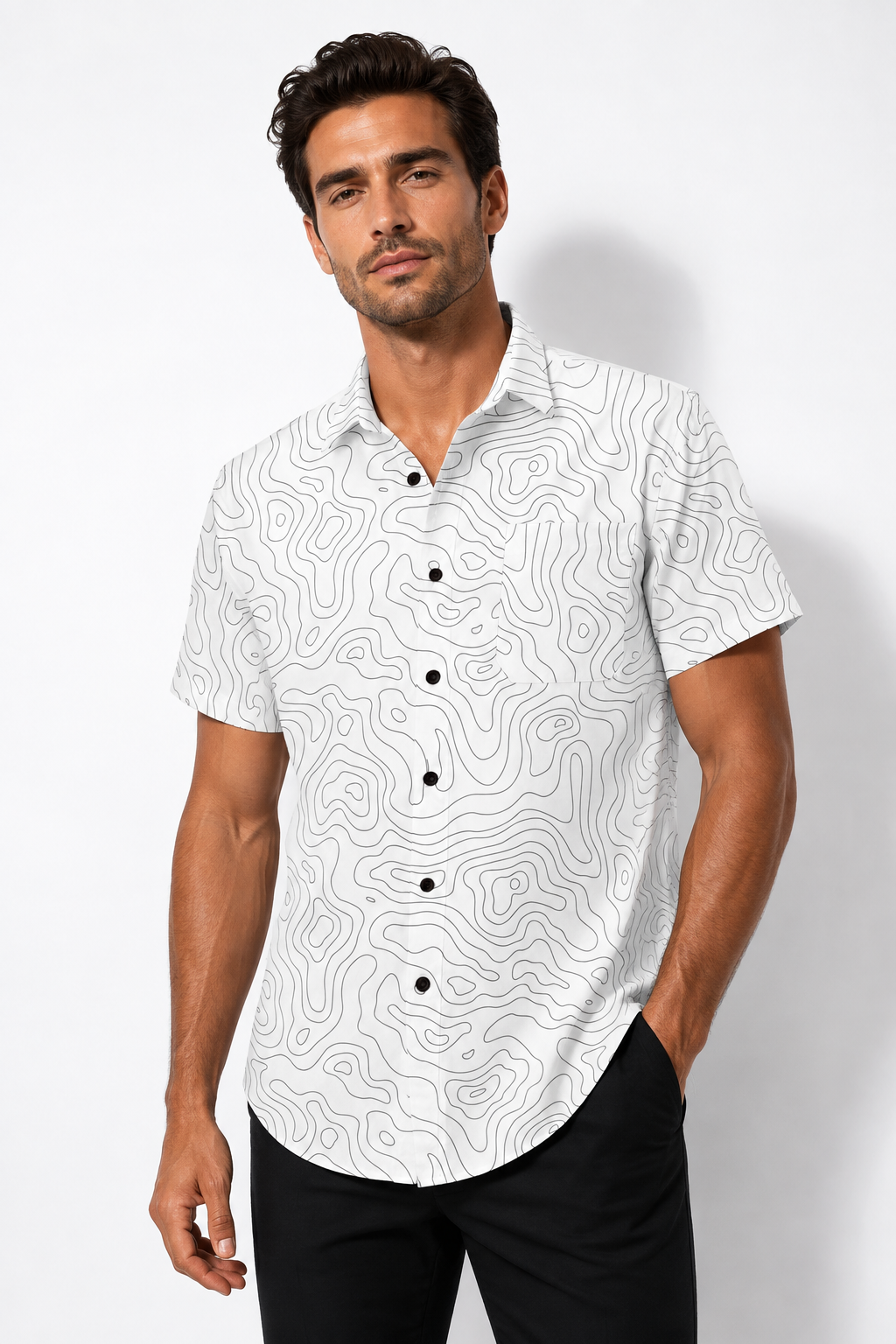 WHT LINE BUTTON DOWN
